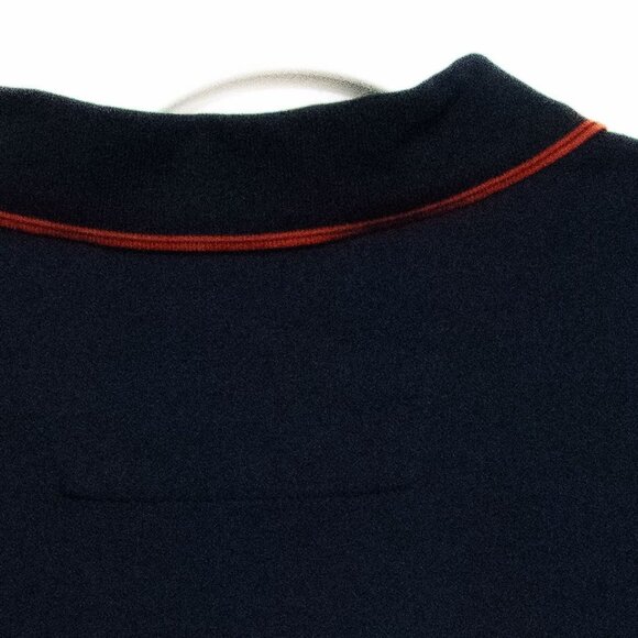 Antigua Mens Navy Polo Shirt With Red Trim & Auburn University Logo - Picture 6 of 8